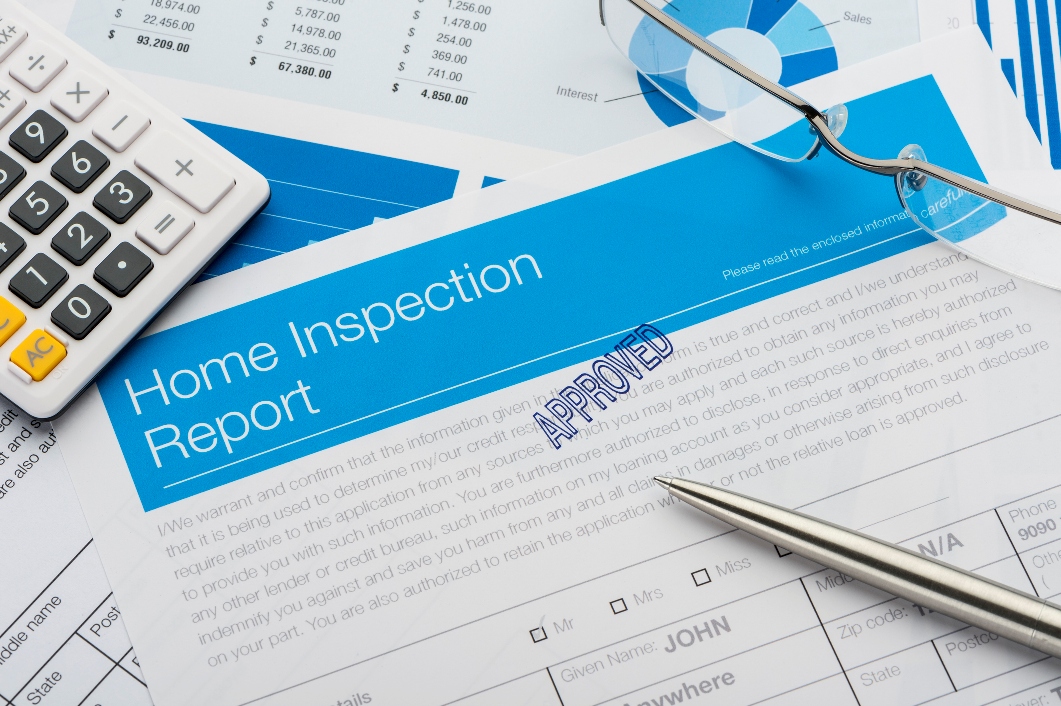 Home Inspection Report with an Approved Stamp